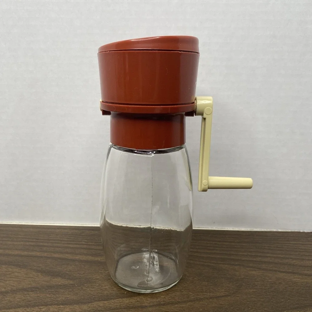 VTG GEMCO Glass Nut Mill Grinder Crusher Spice Plastic Top Chopper USA 5
